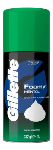comprar Espuma Para Afeitar Gillette Foamy Menthol 312 Gr