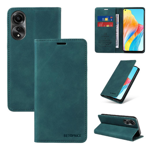 Caso Para Oppo A78 4g Protectora Pu Cuero Folio Cartera