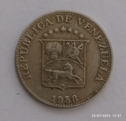 Moneda De 5 Centimos Venezuela 1958