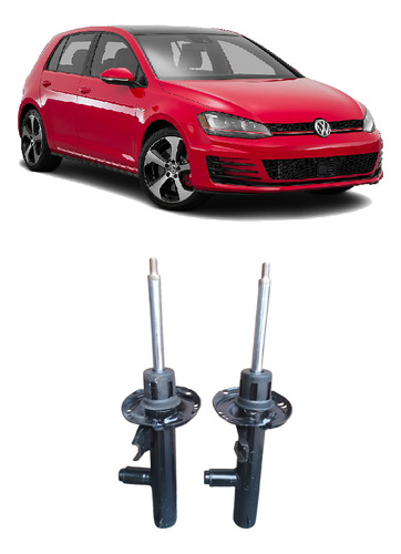 2 Amortecedor Dianteiro Vw Golf Tsi 17 18 19 20 21 C/sensor