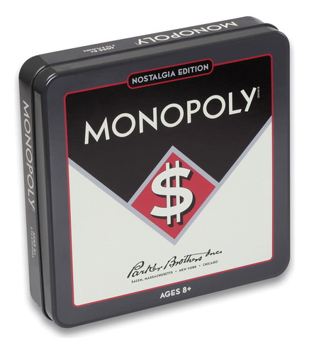 Ws Game Company Monopoly Nostalgia Edition En Lata Coleccio