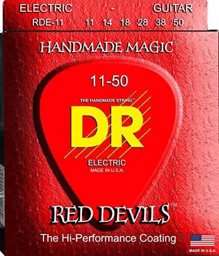 Dr Strings Rojo Devils  extra-life Rojo Coated Electric 11 