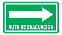 Comprar Ruta De Evacuación Derecha Señalamiento 15x25 Cm