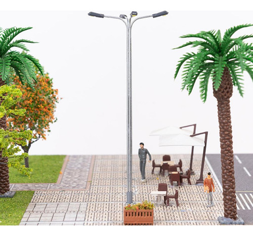 2 X 5 Unids / Pack Modelo Tren Lámpara 1:75 Cálido