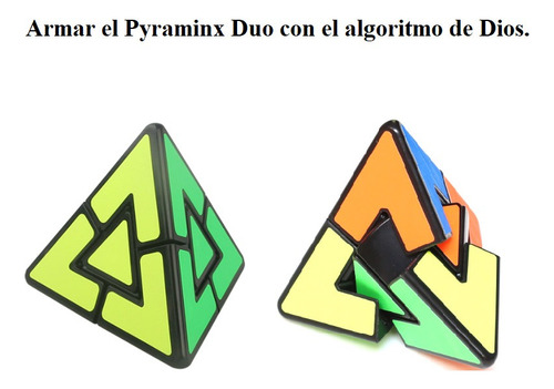 Armar El Pyraminx Duo Con El Algoritmo De Dios