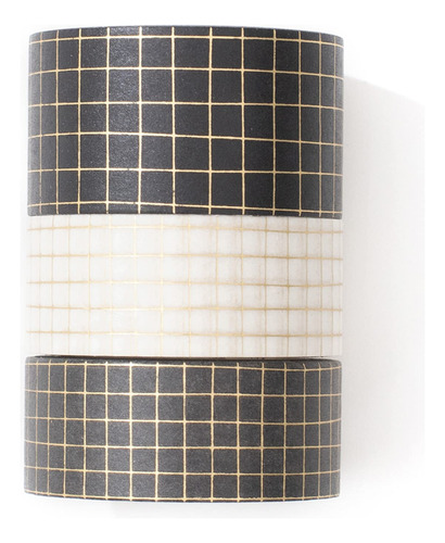 Yubbaex Gold Veins Washi Tape - Juego De Cinta Adhesiva Deco