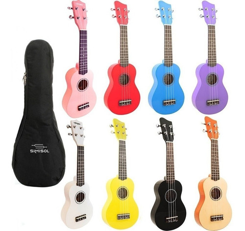 Ukelele Soprano Linea Color Superior Uquelele + Funda Envio