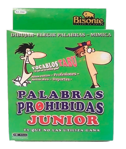 Juego De Mesa Palabras Prohibidas Bisonte 9987 Canalejas