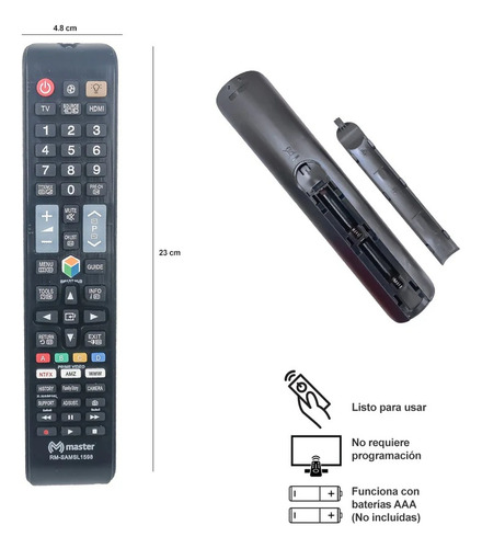 Control Remoto Para Smart Tv Samsung Rm-samsl1598