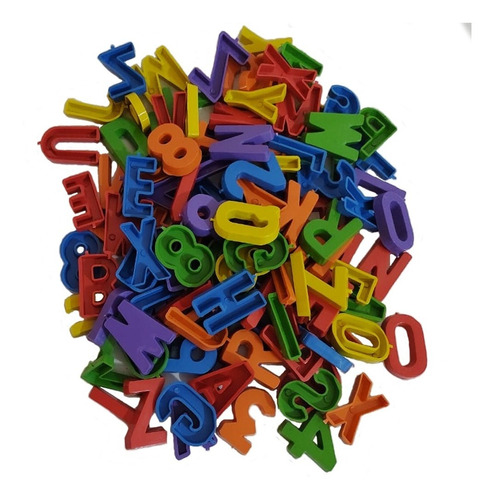 Alfabeto Brinquedo Educativo Pote 200 Pç Alfabeto E Números 