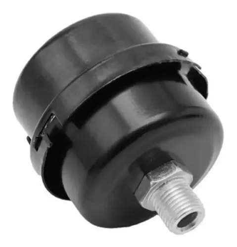 Filtro De Aire Y Silenciador Para Compresor - Rosca 3/8" BSP, 16 Mm - Reduce Ruido Y Protege De Suciedad - Para Compresores Monoblock