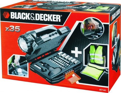 Kit Herramientas Automóvil Linterna 35p Black + Decker A7141