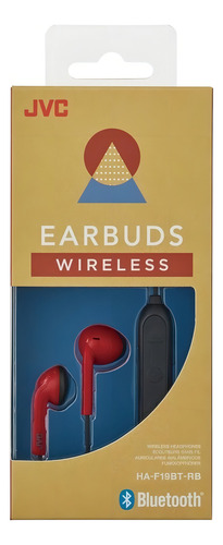 Jvc Auriculares Retro A Prueba De Sudor Y Salpicaduras Rojos Color Rojo