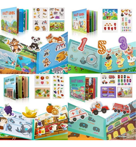 Nihay Libro Interactivo Montessori Silent Color For Niños,