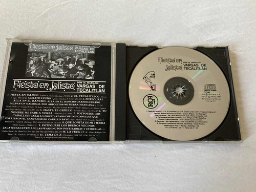 Mariachi Vargas De Tecalitlán / Fiesta En Jalisco Cd 1991 Mx (Usado)