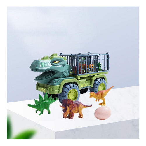 Juego De Juguetes Con Carrito De Transporte De Dinosaurios