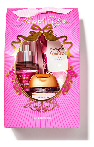 Min Set Regalo Bath Body Works Gingham Gorgeous Mist Crema G