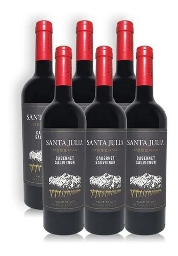 Vino Santa Julia Reserva Cabernet Sauvignon 750 Ml Caja X 6