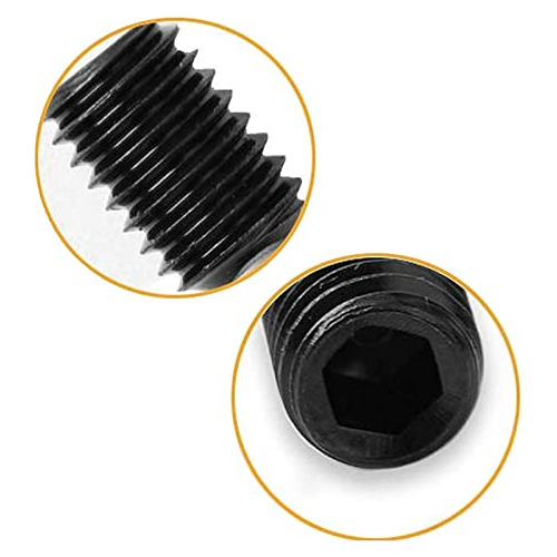 Juego De Tornillos Hexagonales Negros M3-0,5 X 12 Mm, Con Fo