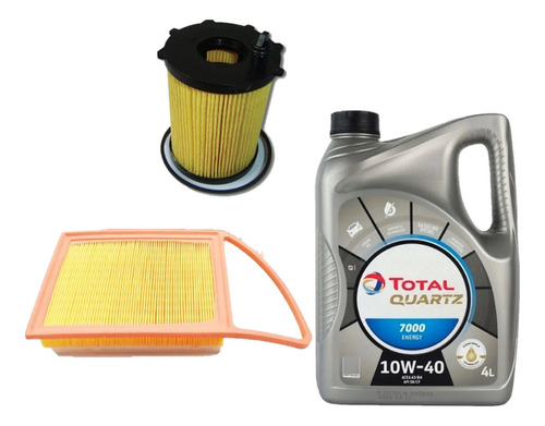 Kit Filtros Y Aceite Total 7000 10w40 Peugeot Partner 1.6hdi