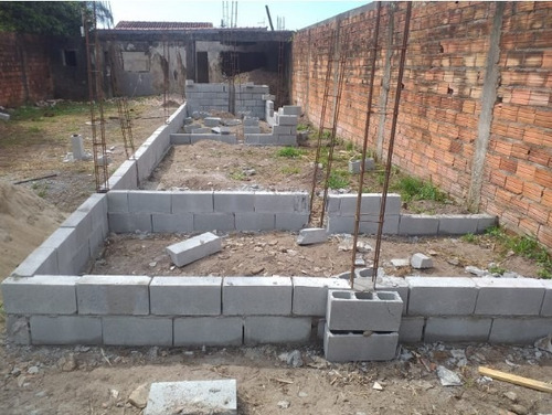 Imagem 4 de 11 de Terreno 10x26 Murado Com Construção Iniciada Em Itanhaém Sp