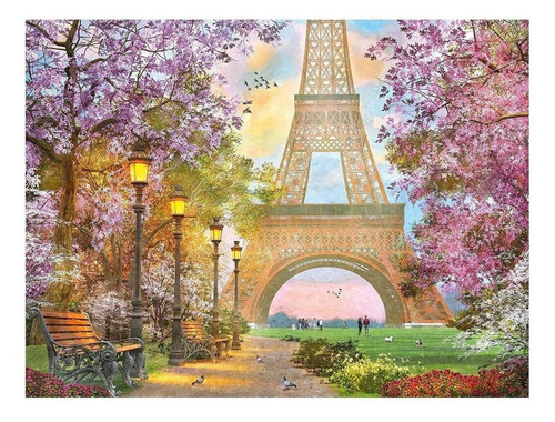 Rompecabezas Amor En Paris Torre Eiffel 1500 Pz Ravensburger