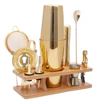 Comprar Set Coctelería 11 Pcs Dorado Acero Inoxidable 750 Ml Para Ba