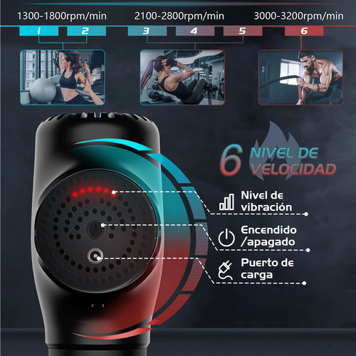 Masajeador,máquina De Masaje De Percusión Automática De 6