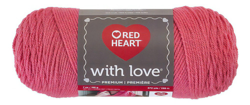 Estambre With Love Liso Ultra Suave Red Heart Coats Color 01939 Papaya