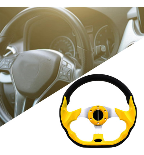 Volante A Para Carreras Deportivas De Coche, Amarillo
