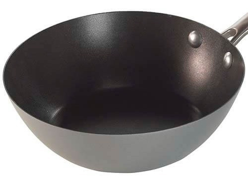 Wok Con Mango Acero Aluminizado 22 Cm Nordicware Color Negro