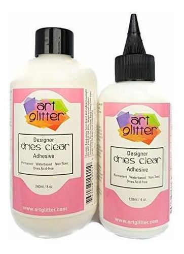 Equipo Para Decorar Uñas Art Glitter Designer Dries Clear Ad