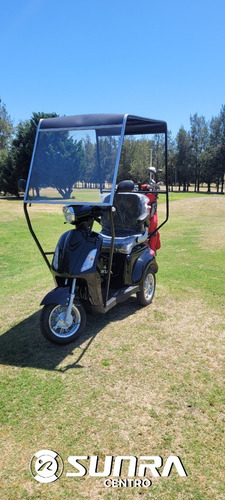 Imagen 5 de 25 de Triciclo Eléctrico - Golf Con Techo Y Soporte Para Bolsa / G