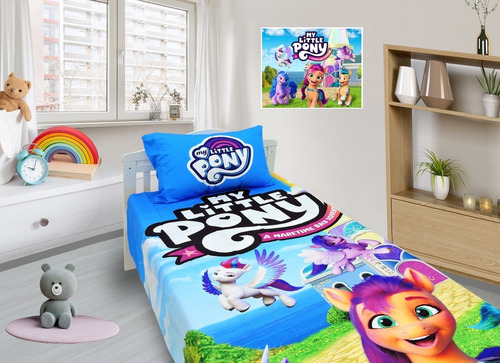 Jogo De Lençol E Fronha My Little Poney 2 Kit 2pçs