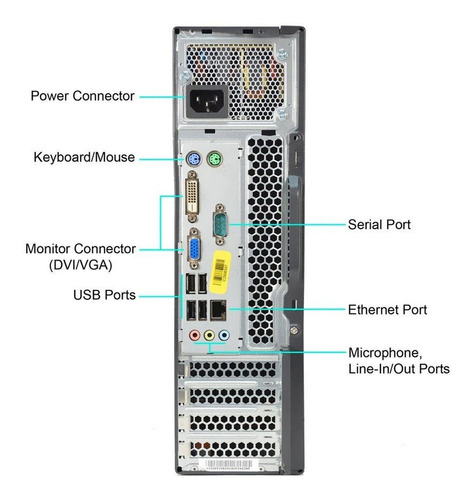 Imagen 3 de 4 de Pc Computadora Torre I3 8gb 1tb Dell Hp Lenovo M71e