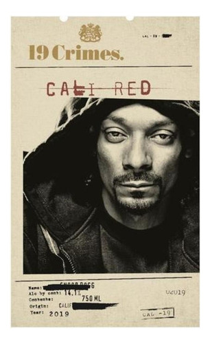 Pack De 2 Vino Tinto 19 Crimes Snoop Dogg Cali Red 750 Ml