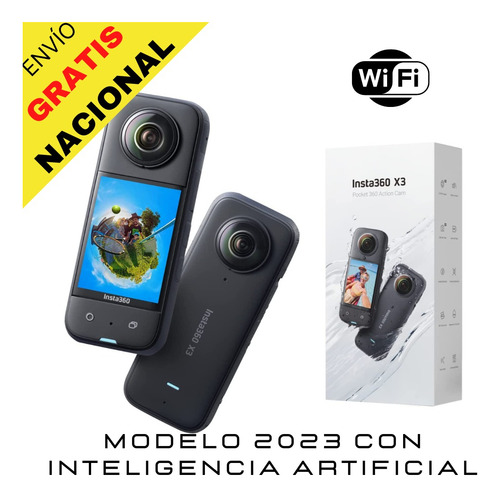 Camara Insta360 X3 72mp 5.7k 360 Sensor De 1/2 Ia 60fps 8k