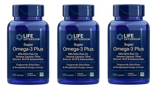 3 Omega 3 Plus Fish Oil X120 Cp - Unidad a $209000