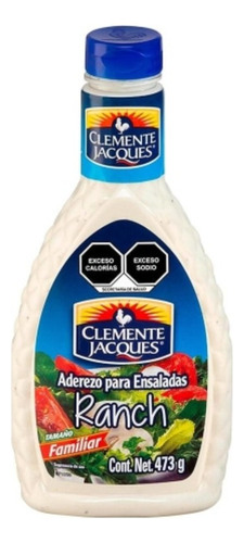 3 Pzas Aderezo Para Ensaladas Clemente Jacques Estilo Ranch