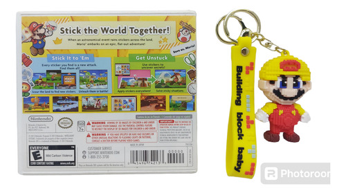 Videojuego Paper Mario Sticker Star Nintendo + Extra Llavero (Usado)