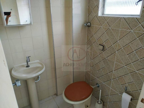 Apartamento Ótimo Estado Com 2 Dorm À Venda, 84 M² Por R$ 360.000 - Marapé - Santos/sp - Ap10493