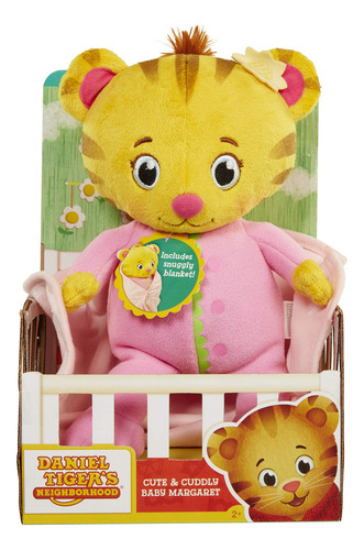 Peluche Margaret Bebé De La Vecindad De Daniel Tigre. Color Rosa, Amarillo