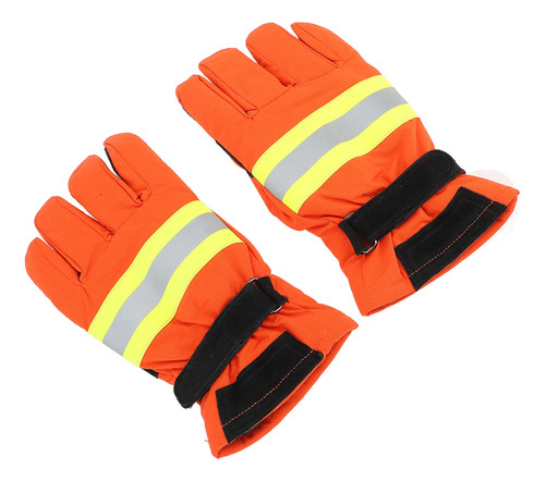 1 Par De Guantes De Bomberos Resistentes Al Calor