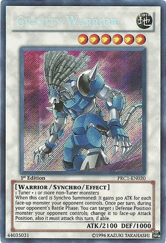 Yu-gi-oh! - Gravity Warrior (prc1-en020) - Lata Premium 2012