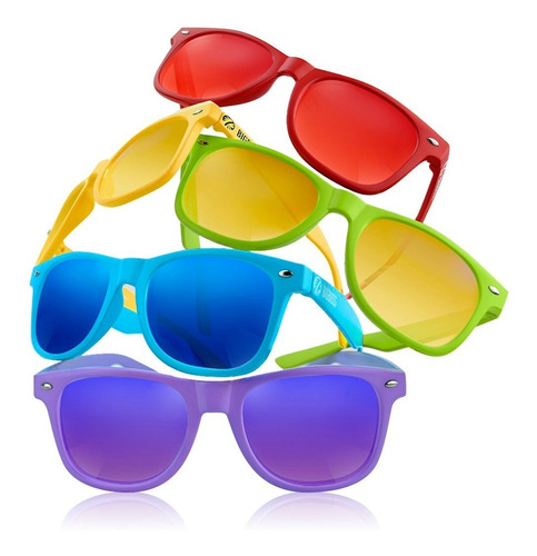Imagen 1 de 10 de Kit 10pzs Lentes De Sol Unisex Mayoreo Fiesta Varios Colores