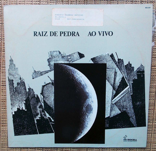 Lp Disco Vinil Raiz De Pedra - Ao Vivo / Lp Raro Impecável