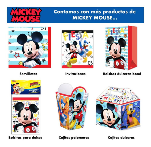 Bowl Botanero Botanas Mickey Mouse Artículo Fiesta - Mic0h1
