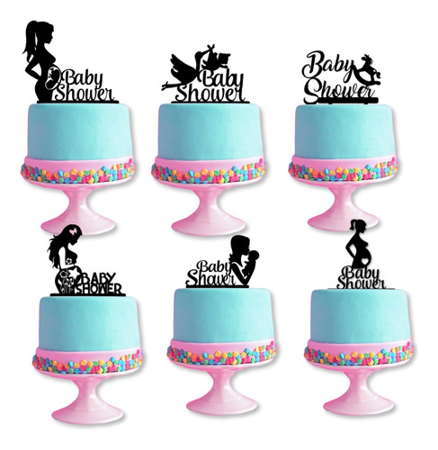 Cake Topper Para Baby Shower Varios Modelos Mdf 1 Pieza