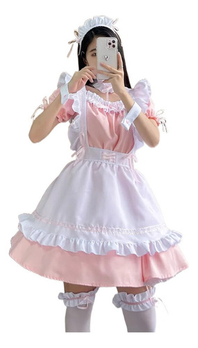 Lindo Traje De Sirvienta Lolita Cosplay