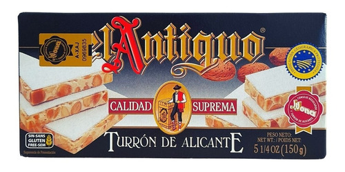Turron Español El Antiguo De Alicante X 150 Gr.